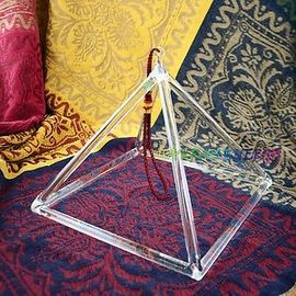 Clear crystal singing pyramid best price
