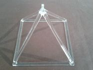Optically Clear Quartz Crystal Singing Merkaba Pyramid