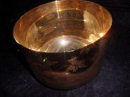 Frosted Gold Quartz Singing Bowls 6-14 inch MOQ 1 piece strong package