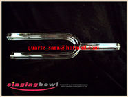 Clear crystal tuning forks with carrying box and rubber striker