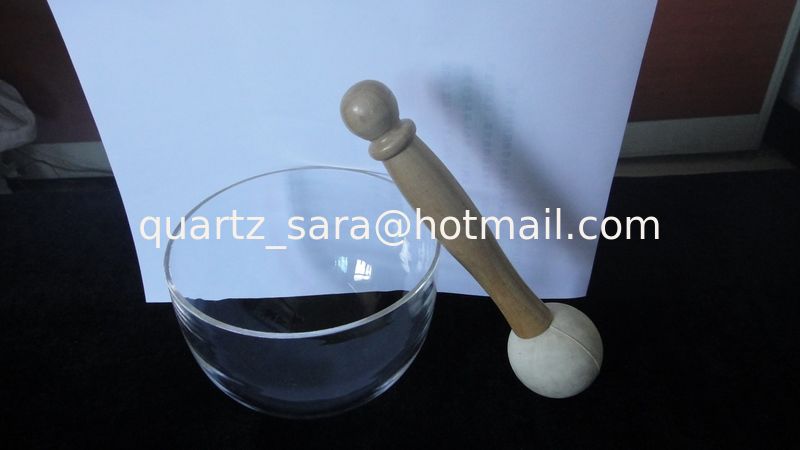 Clear quartz singing bowls from manufactures