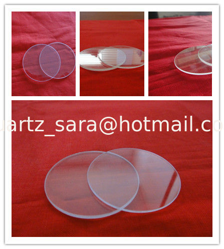 Frosted quartz glass disc