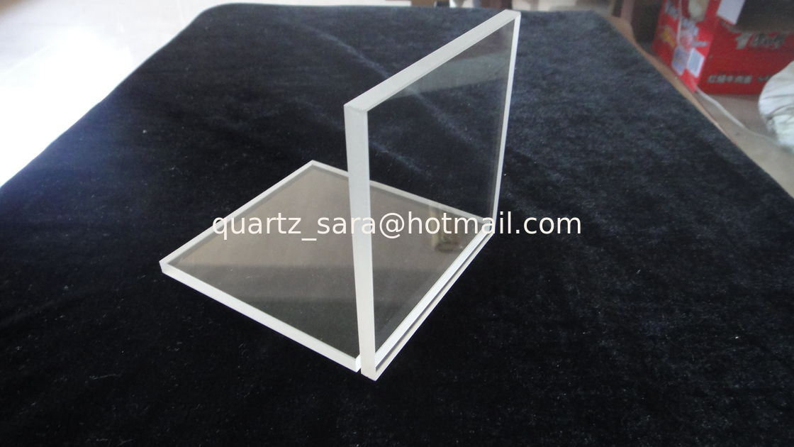 Quartz glass sheet for high tempreture