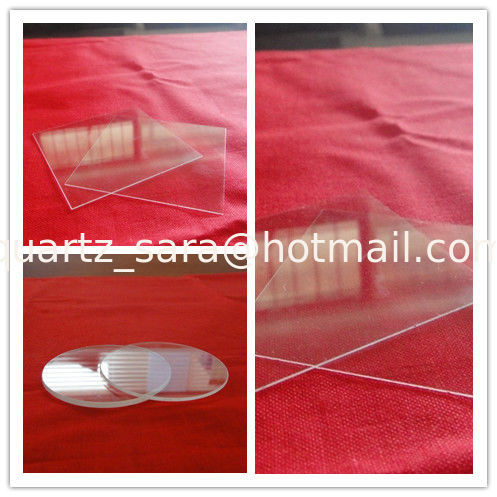 Clear high purity 99.99% quartz glassplate polished made in china MOQ 100