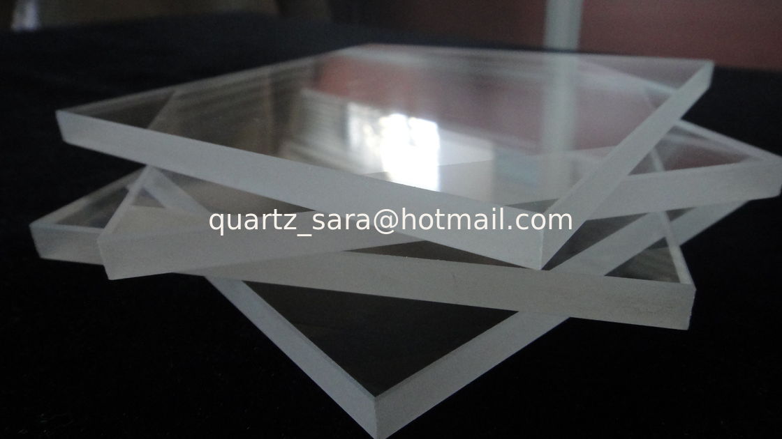 Clear quartz plate with polished