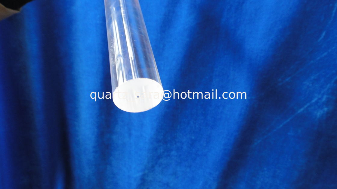 High purity optical clear fused cylinder quartz glass rod