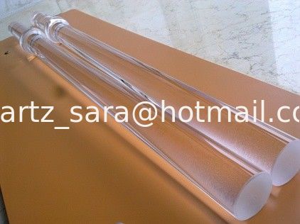 Transparent solid quartz glass rod for semiconductor