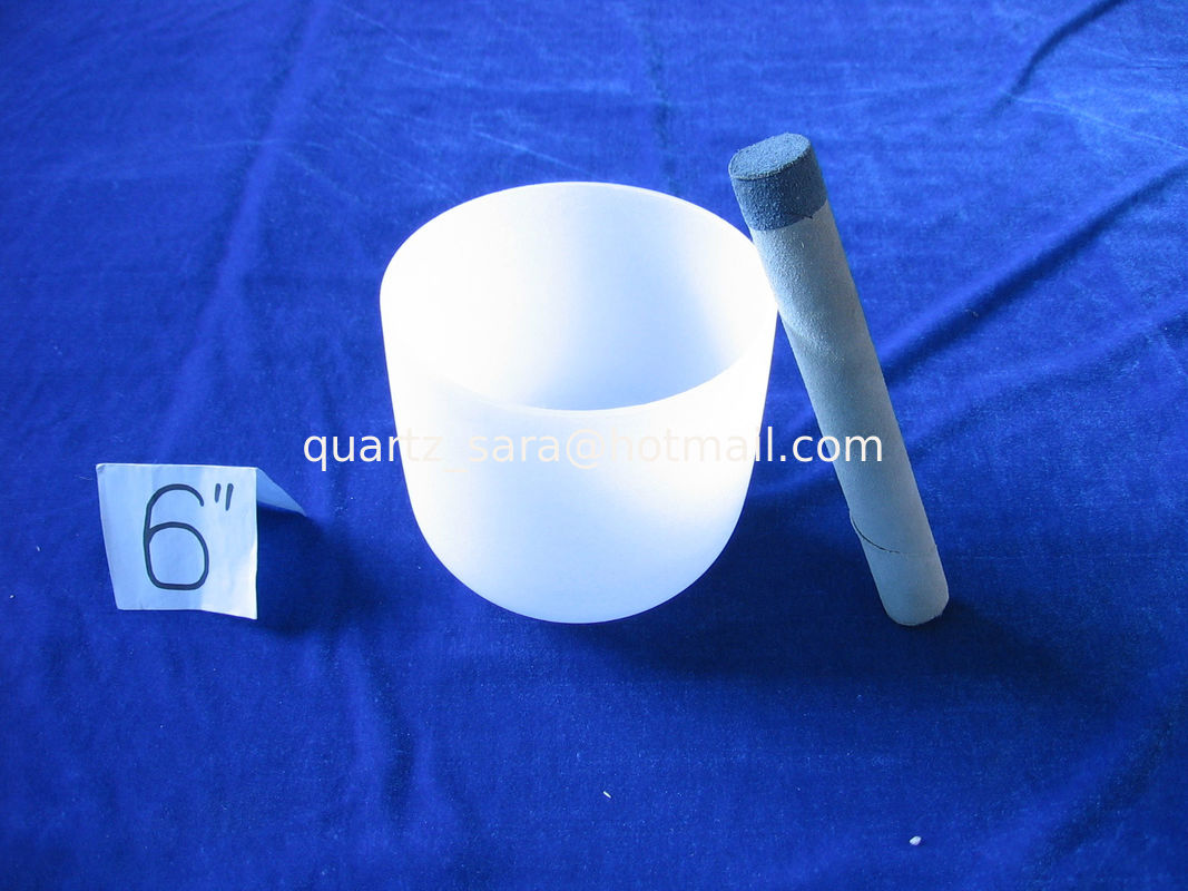 Crystal chakra singing bowl for sound therapy silica 99%