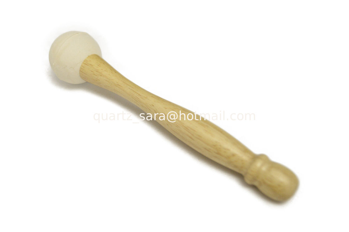 Rubber top mallet for singing bowl or tuning fork