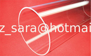 High purity large diameter quartz glass tube