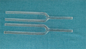 High quality clear crystal tuning forks with purple carrying case  and rubber striker