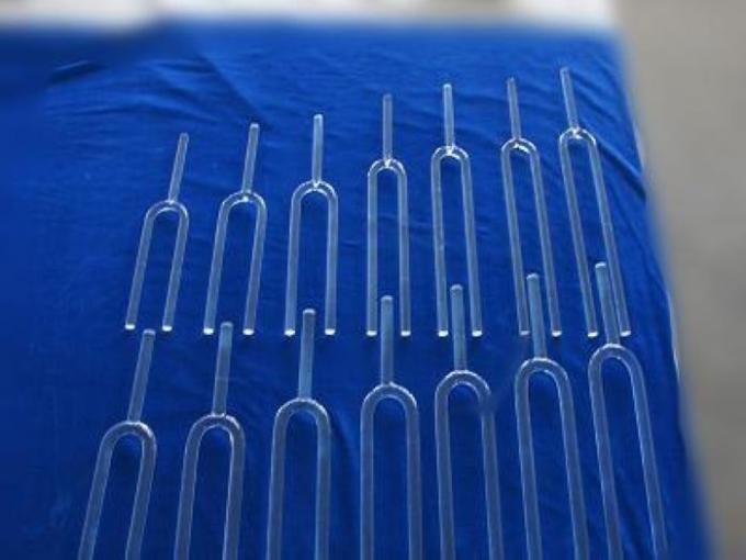Clear crystal tuning forks one set