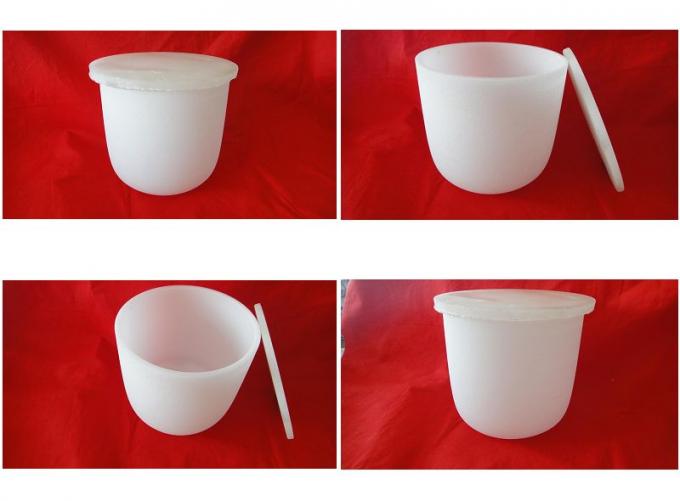 Quartz crucible 6inch to 24inch with lid
