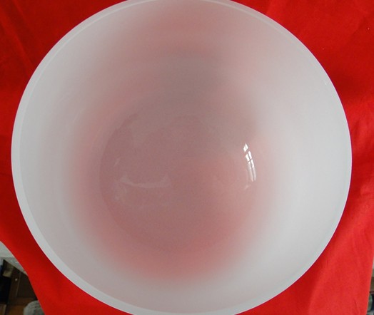 Crystal singing bowl for sound healing and musical entertainment