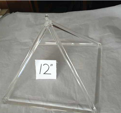 Professional manufacture of crystal singing pyramid