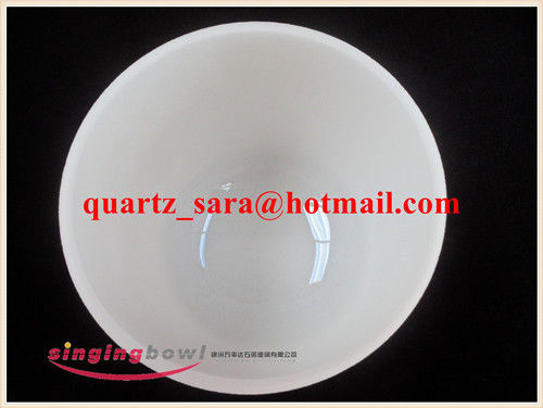 Direct Manufacturer White Chakra Tuned Quartz Singing Bowl all kinds of size and chakra note FSB951