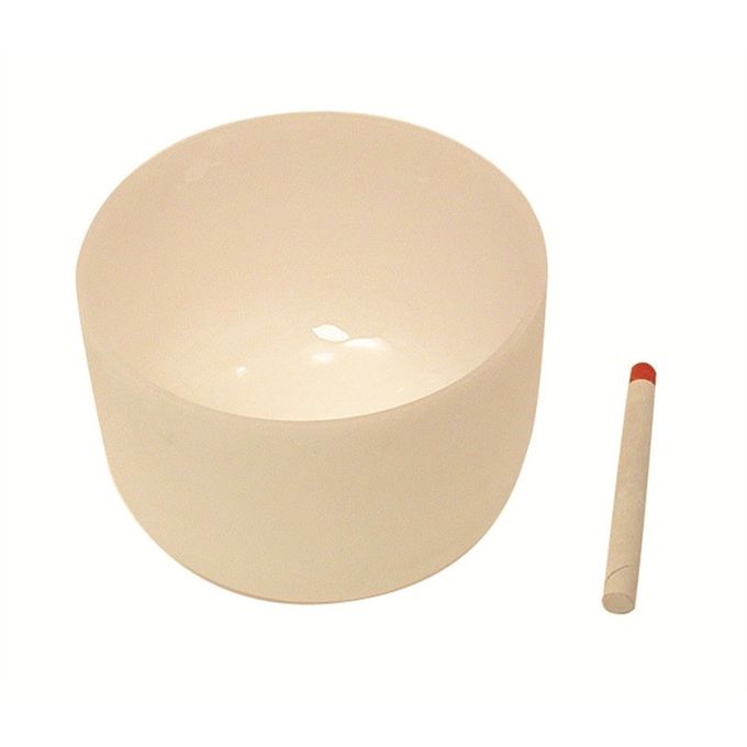 Frosted Quartz Crystal Singing Bowl Set with free Mallet and O-Rings made of high purity quartz