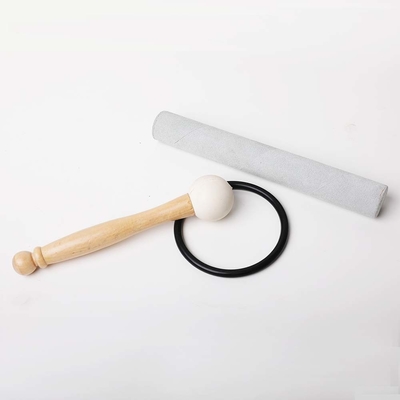 Rubber mallet for quartz singing bowls and tuning forks and pyramids