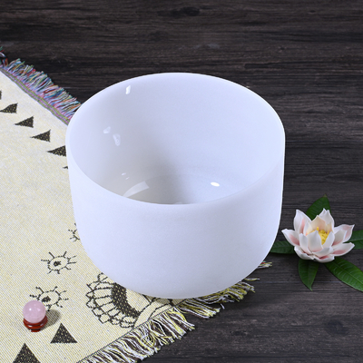 High purity 99.9% Incredibly Resonant Quartz Singing Bowl With Rubber Mallet and Orings