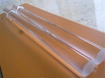 Transparent solid quartz glass rod for semiconductor