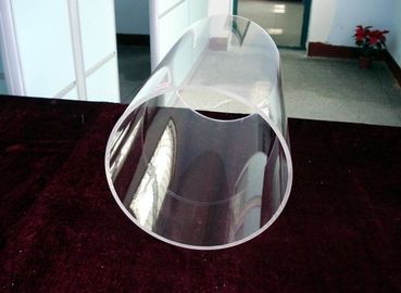 Clear large diameter quartz glass tubes