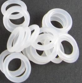 White o-rings for crystal singing bowl