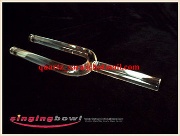 Clear Crystal Tuning Forks with carrying case Small Size