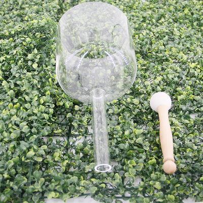 Crystal clear handle singing bowl 7 chakra set