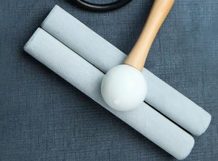 Suede mallet for crystal singing bowl