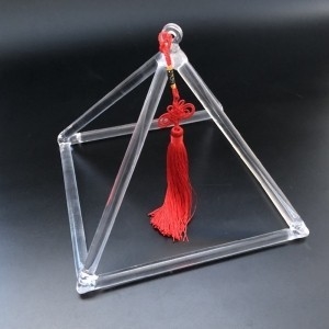 Crystal singing pyramid accessory