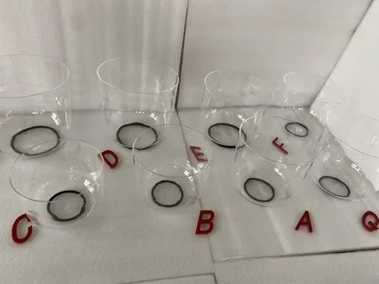 Clear quartz singing bowls from manufactures