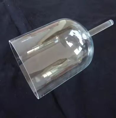 Portable hand held crystal singing bowl with handles