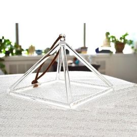 Clear  Crystal Singing Pyramids for different size Carefully polish each details