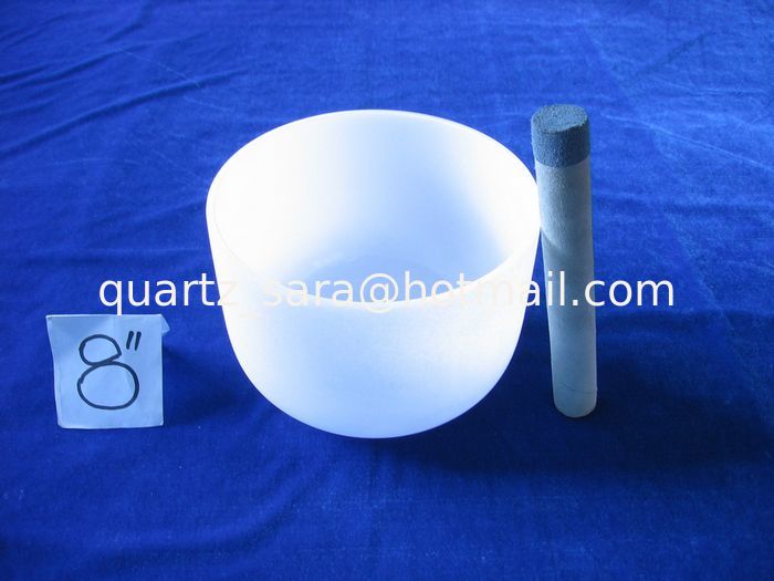 8inch frosted quartz singing bowl hot size