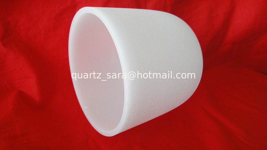 Fused white quartz crucible all kinds of size