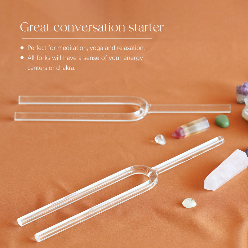 Crystal Singing Tuning Forks with set and accessories factory sell directly