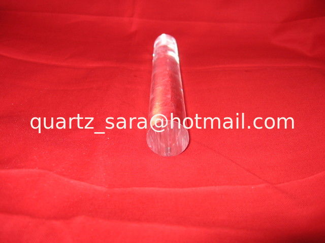 High purity clear quartz glass rod