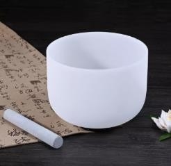 Premium Incredibly Resonant Quartz Singing Bowl With Rubber Mallet and Orings