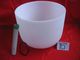 Frosted A 3rd eye chakra crystal singing bowl 8''