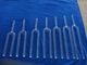 Clear crystal tuning forks one set