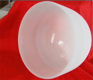 Classic white quartz crystal singing bowls for transform anxiety with accessories