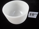 Crystal frosted singing bowls made of high purity quartz from S to L