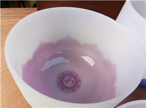 Chakra Lotus  Quartz Crystal Singing Bowls Full Sets Wholesale Price with Reverberation Time