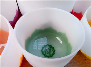 Chakra Lotus  Quartz Crystal Singing Bowls Full Sets Wholesale Price with Reverberation Time