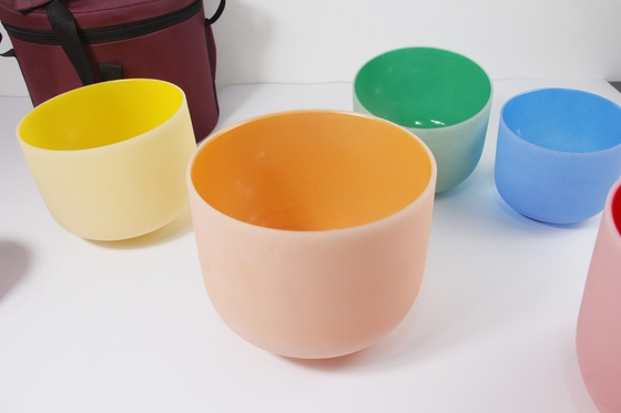 Color crystal singing bowl set 8-14''