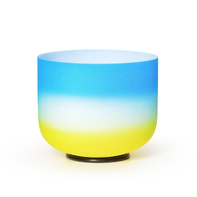 Light Gradiant Rainbow Quartz Crystal Singing Bowl 8-14 for sound healing