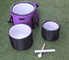 Comfortable  Purple Carrying Case made of Fuctional Fibrics with thicken padded inserts for singing bowls