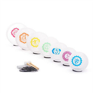 One Set Lotus Chakra Singing Bowl Unique Color for sound bath and meditation