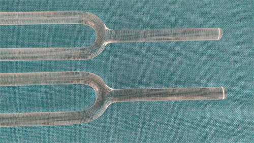 Crystal tuning fork manufacture