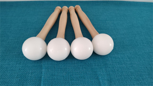 Rubber top mallet for singing bowl or tuning fork